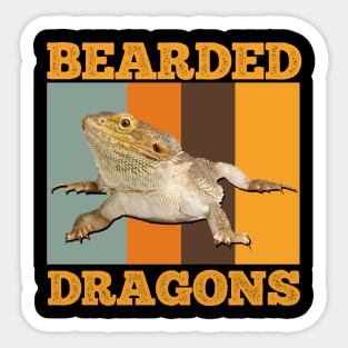 Bearded Dragons Vintage Sticker